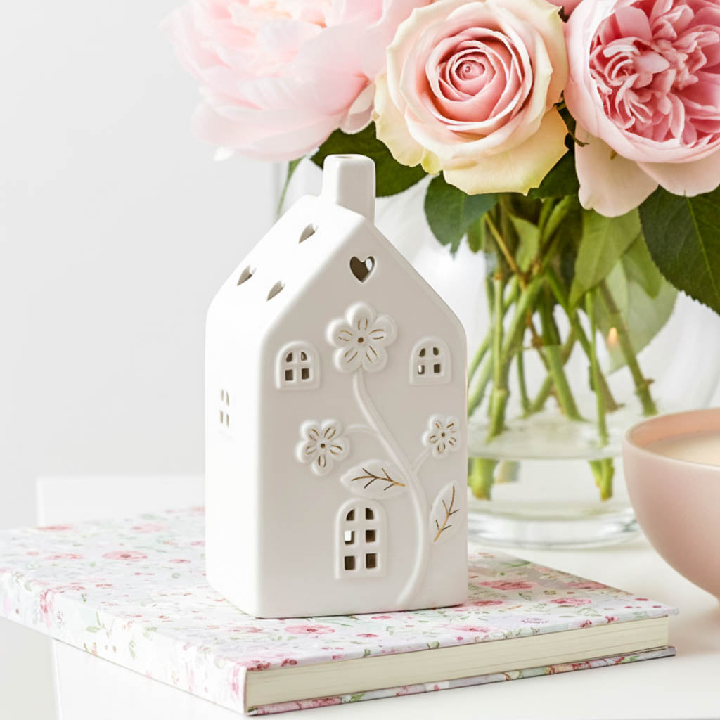 Flower Embossed LED House Large