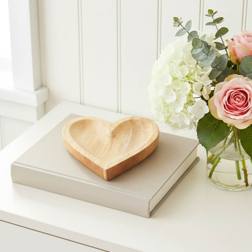 Natural Heart Trinket Dish