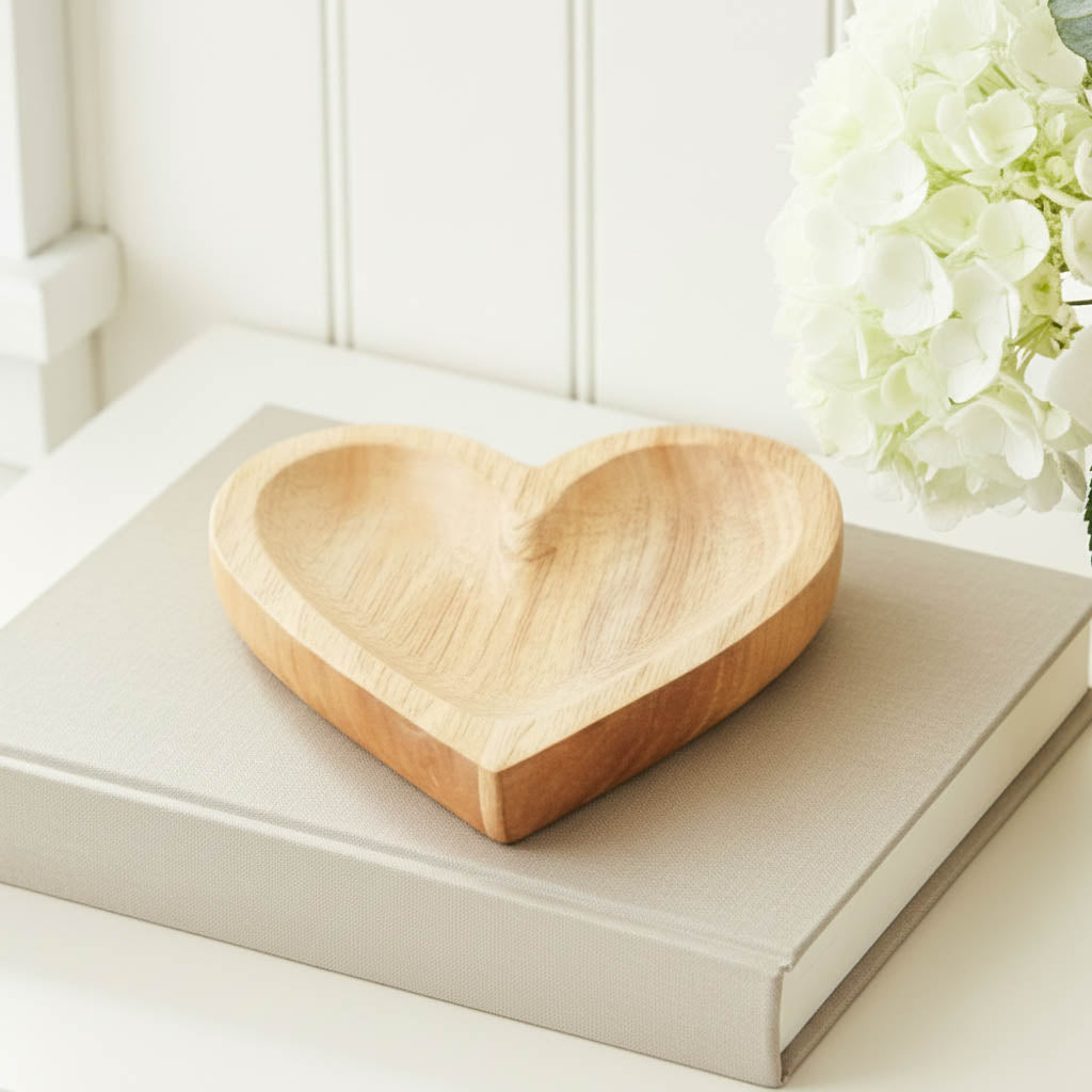 Natural Heart Trinket Dish