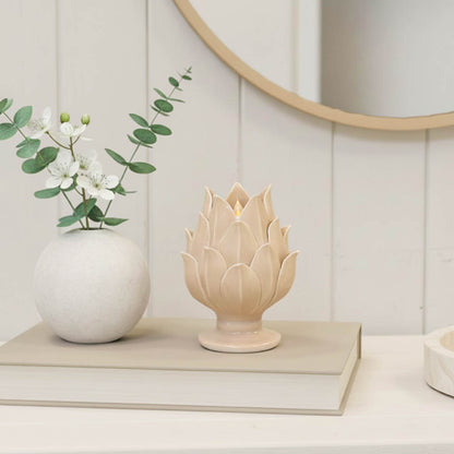 Natural Artichoke Tealight Holder Ornament