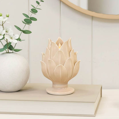 Natural Artichoke Tealight Holder Ornament