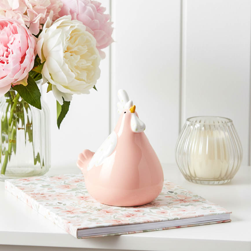 Pink Chicken Ornament