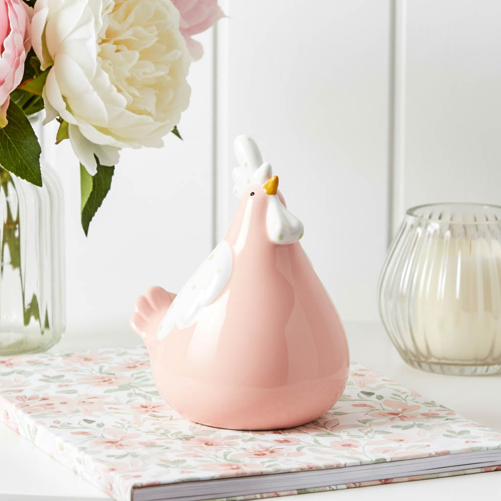 Pink Chicken Ornament