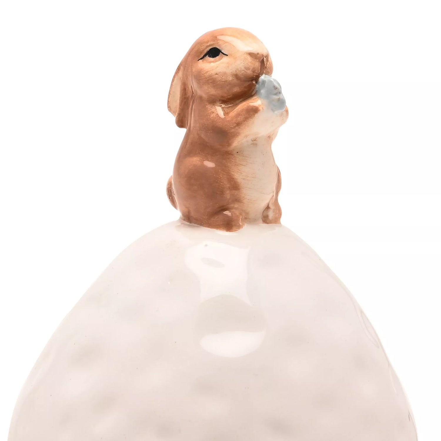 Bunny on Egg Trinket Pot