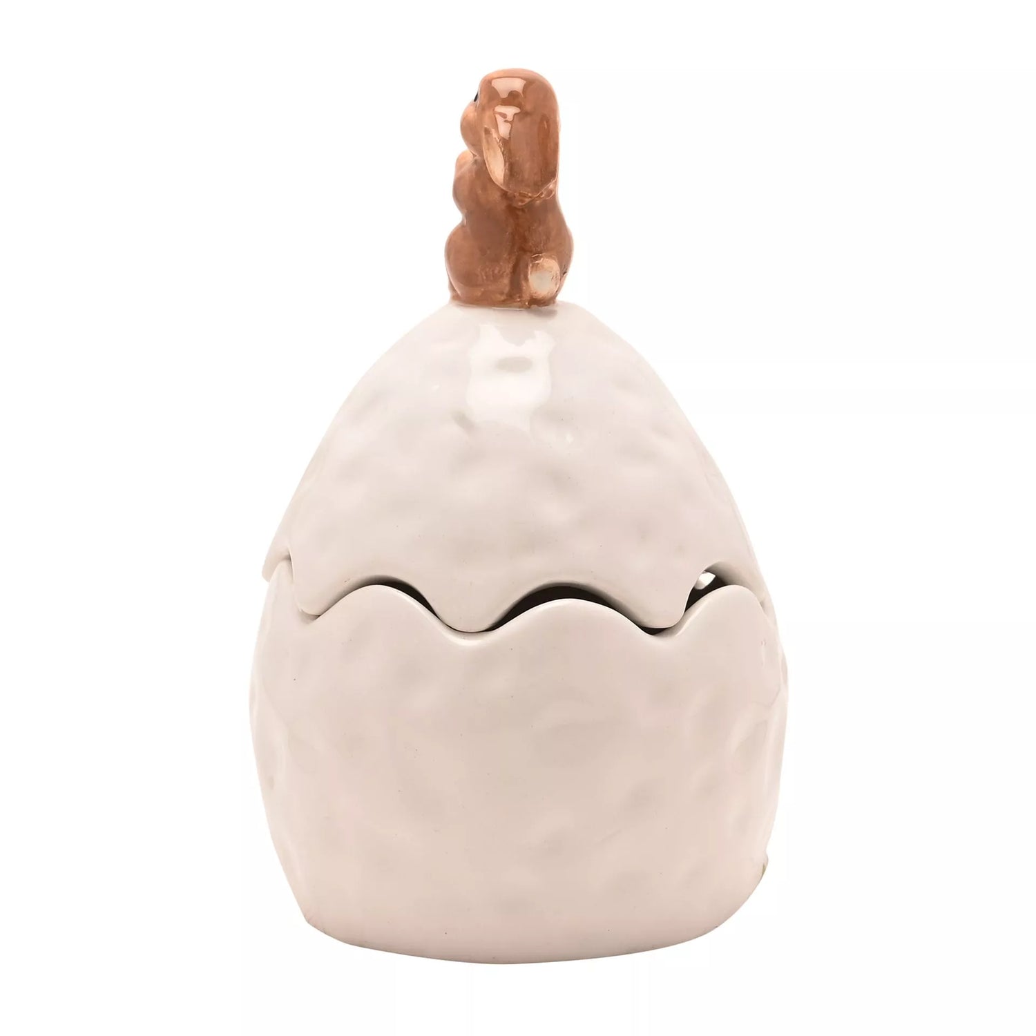 Bunny on Egg Trinket Pot