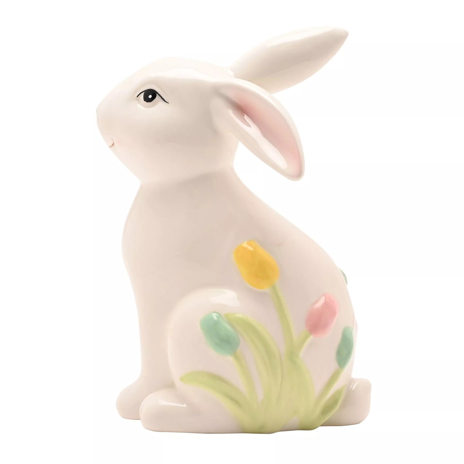 Floral Bunny Figurine Medium