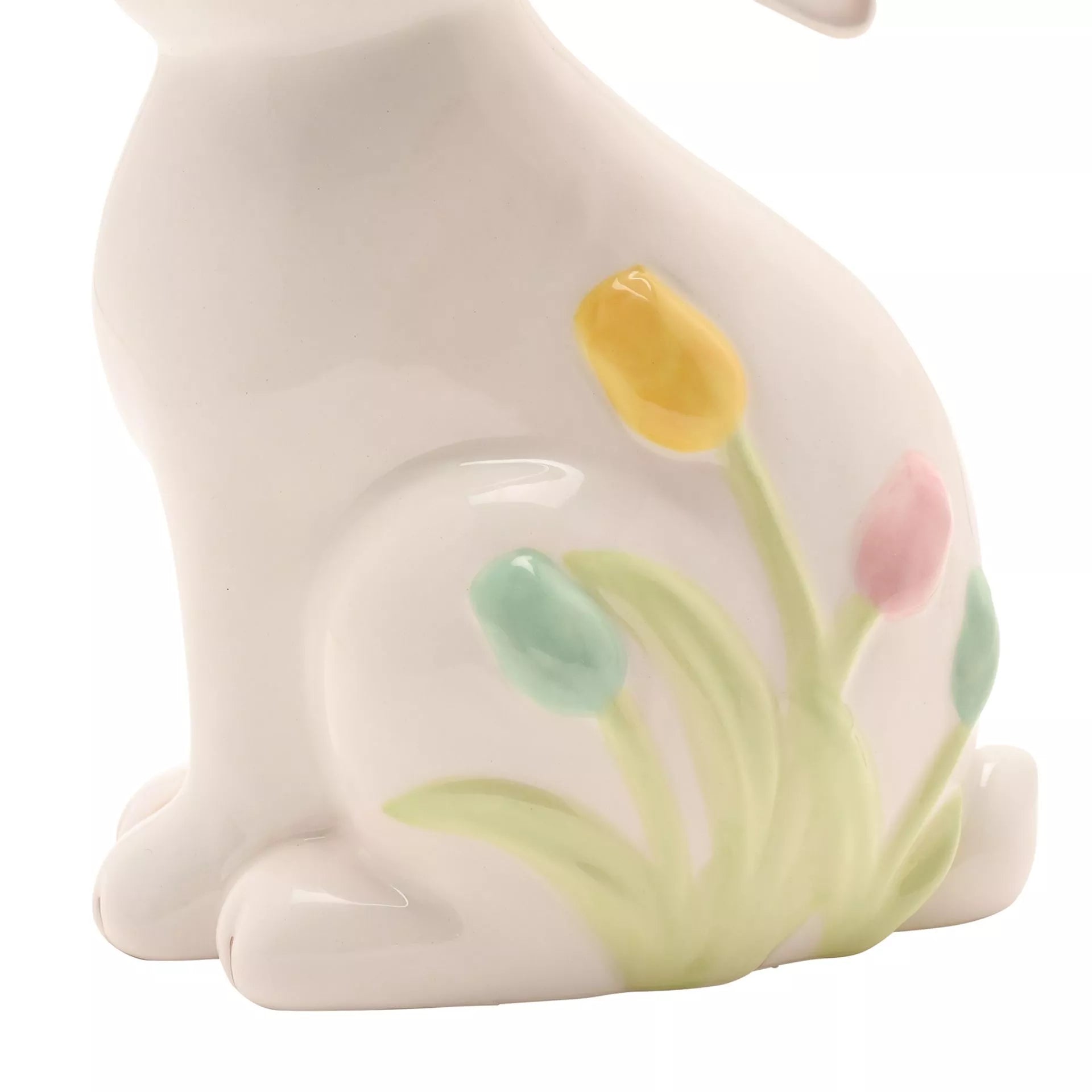 Floral Bunny Figurine Medium