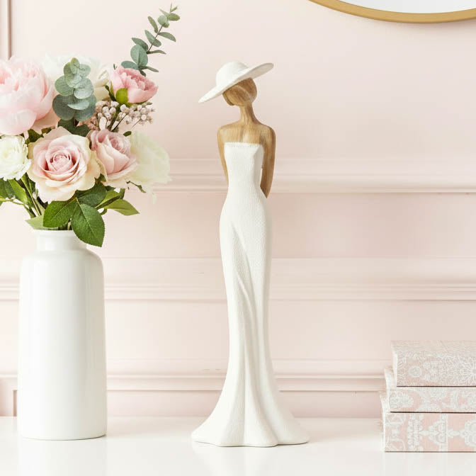 Lady Figurine in White Dress - Standing