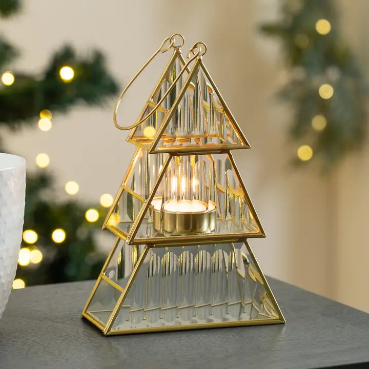 Gold Tree Tealight Holder