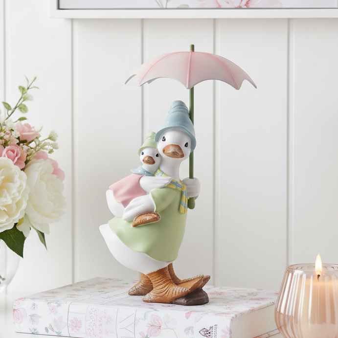 Rainy Days Duck with Baby Ornament