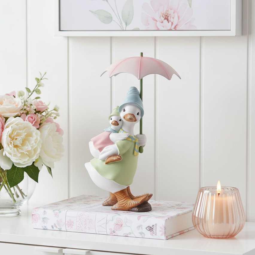 Rainy Days Duck with Baby Ornament