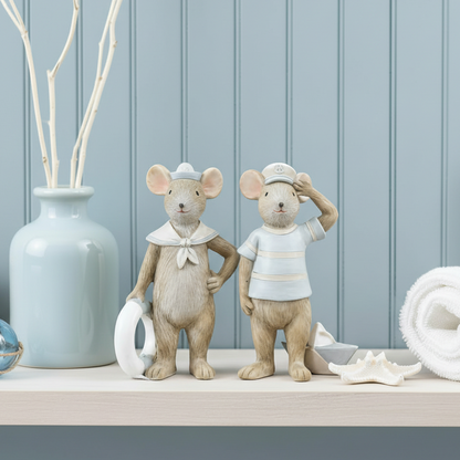 Sailor Mouse Ornament Set of 2