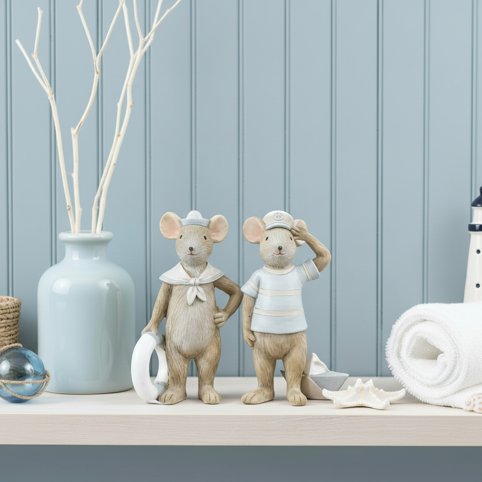 Sailor Mouse Ornament Set of 2