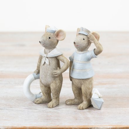 Sailor Mouse Ornament Set of 2