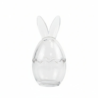 Bunny Ears Glass Lidded Pot