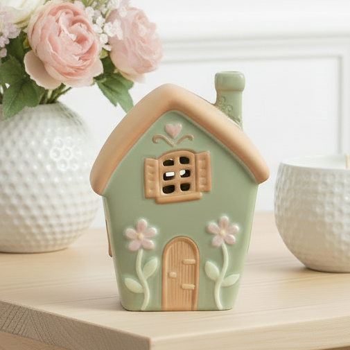 Green Fairy House Tealight