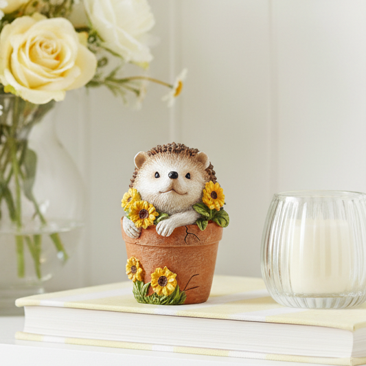 Mini Hedgehog in Plant Pot