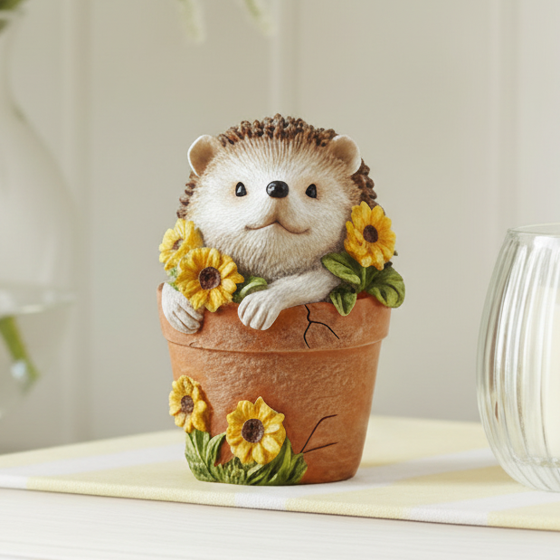 Mini Hedgehog in Plant Pot