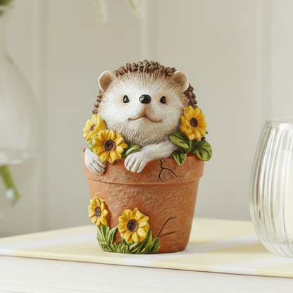 Mini Hedgehog in Plant Pot