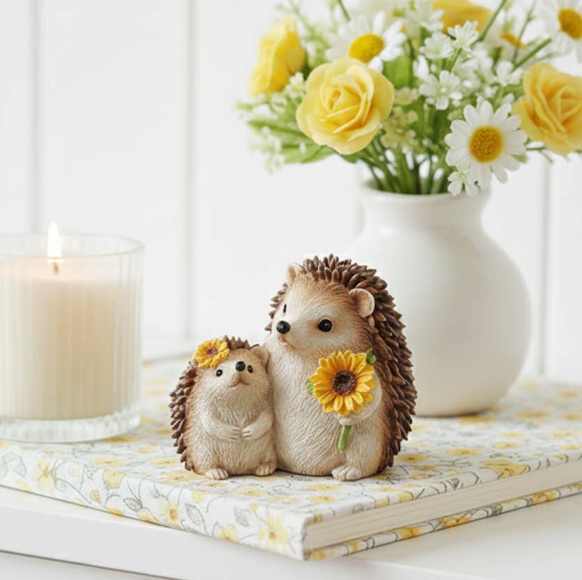 BACK MAR Mini Mum &amp; Baby Hedgehog