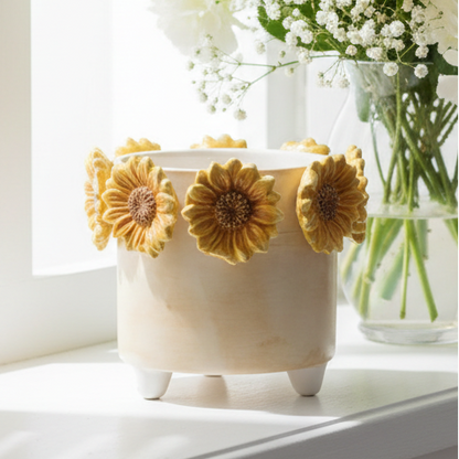 Small 3D Sunflower Planter