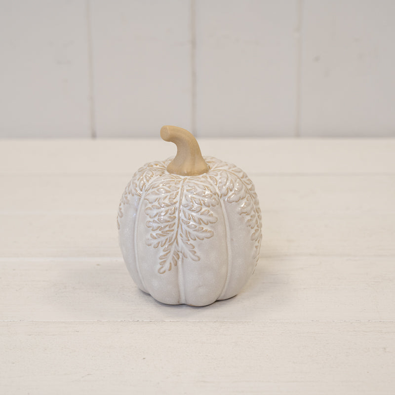 Natural Leaf Embossed Pumpkin