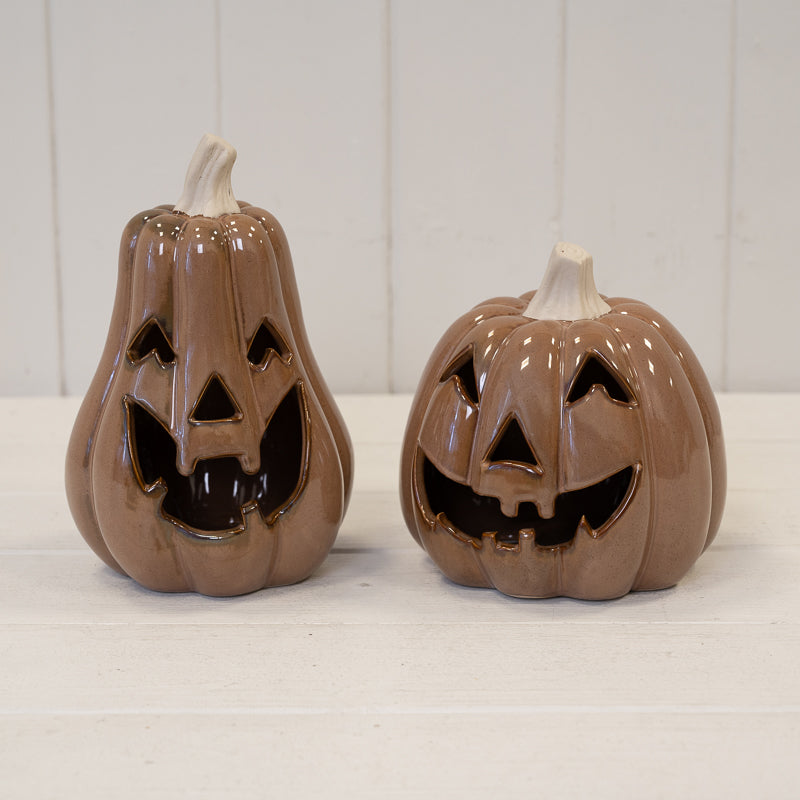 Chocolate Brown Pumpkin Ornament