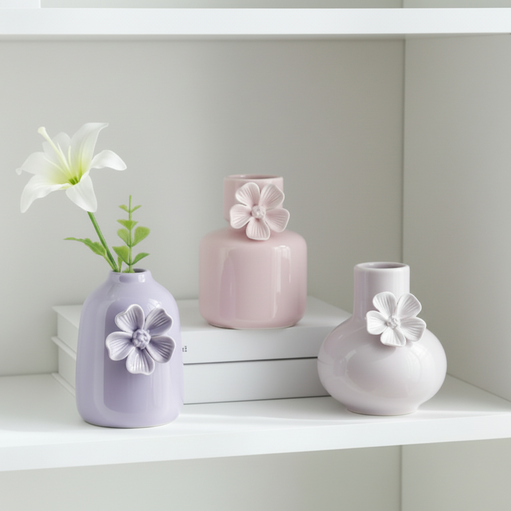 Pastel Flower Bud Vase