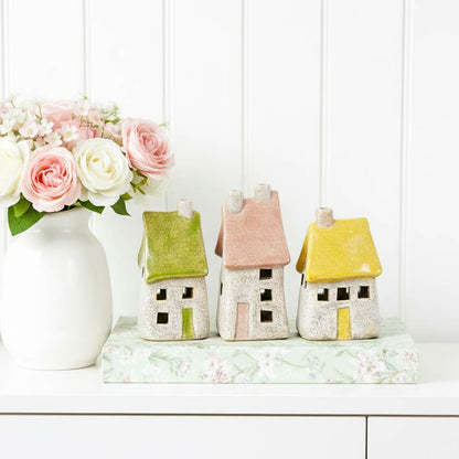 Mini Rustic Stoneware House Set of 3