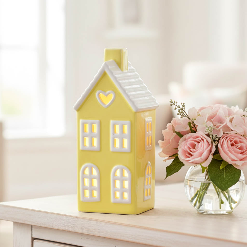 Yellow LED Ceramic House