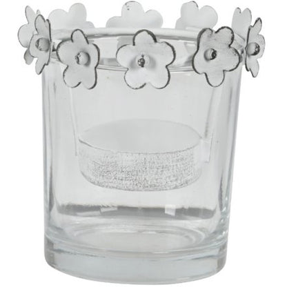Vintage Flower Trim Tealight Holder