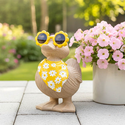 Duck with Sunglasses and Neck Scarf