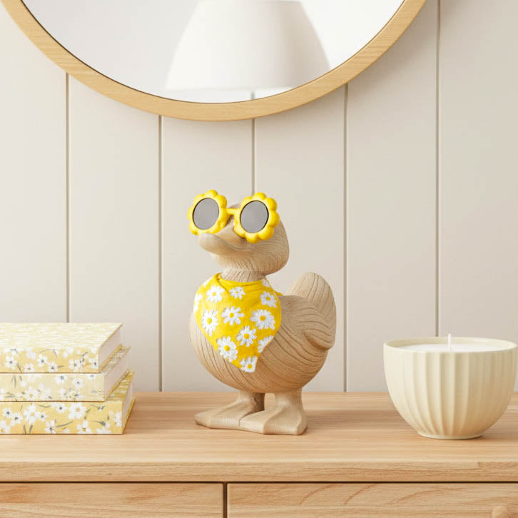 Duck with Sunglasses and Neck Scarf