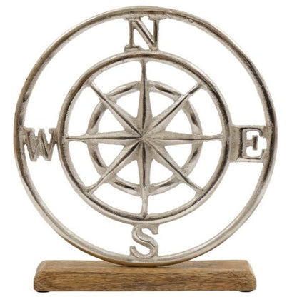 Metal Compass on Plinth