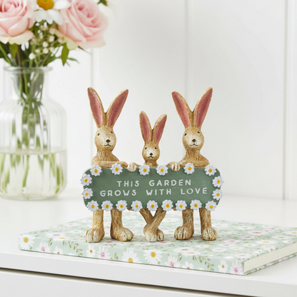 This Garden Grows With Love Jasper Rabbit Family