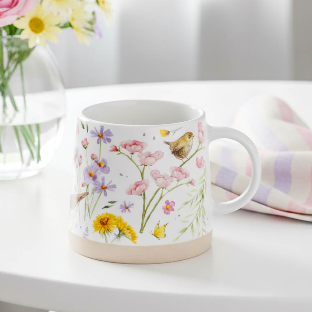 Wings &amp; Wildflowers Stoneware Mug