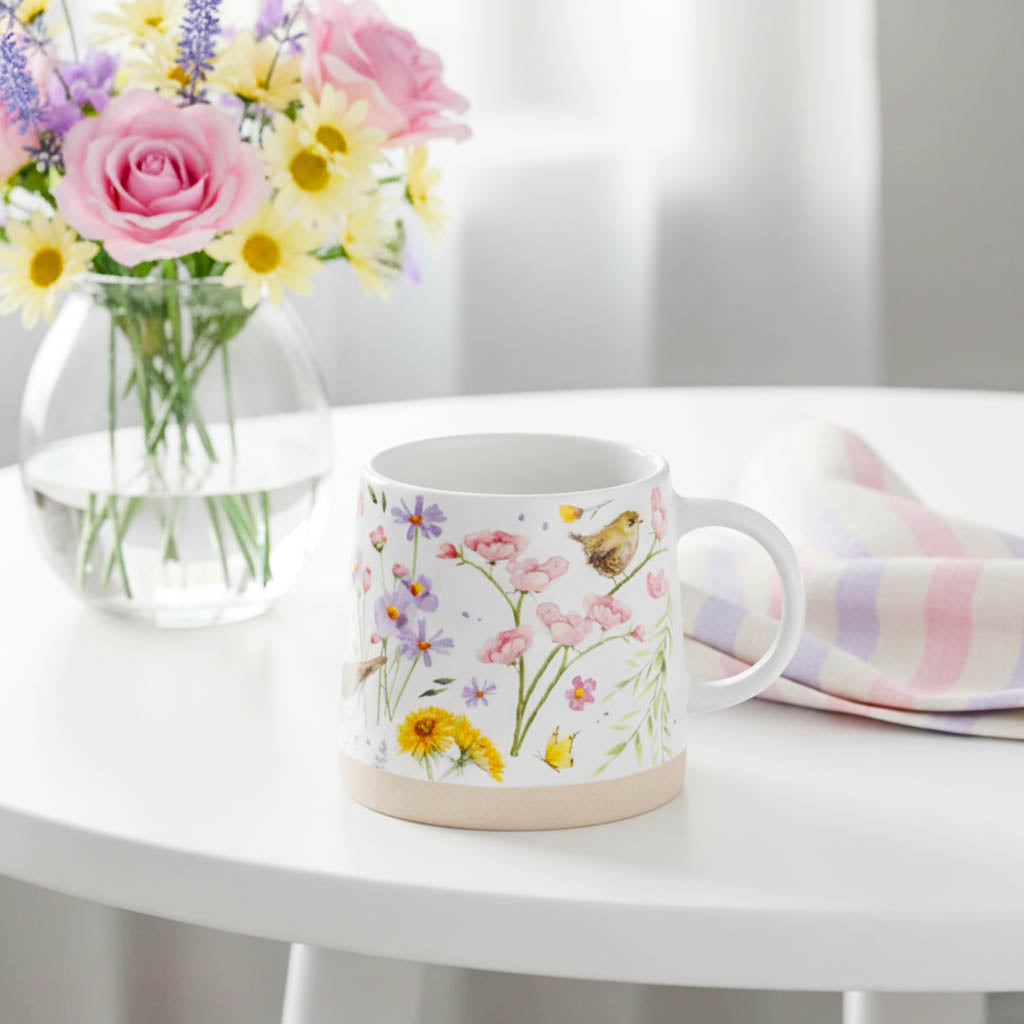 Wings &amp; Wildflowers Stoneware Mug