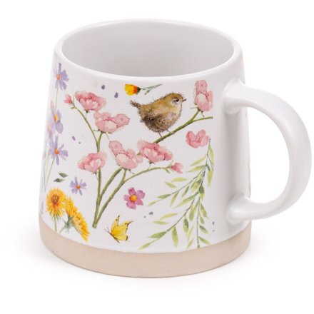 Wings &amp; Wildflowers Stoneware Mug