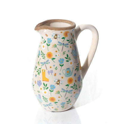 Garden Illustrations Stoneware Jug
