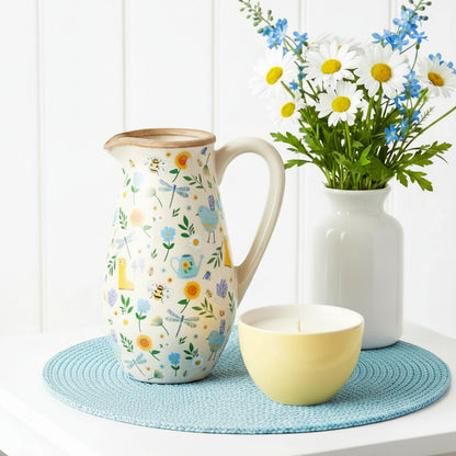 Garden Illustrations Stoneware Jug