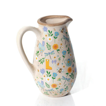 Garden Illustrations Stoneware Jug