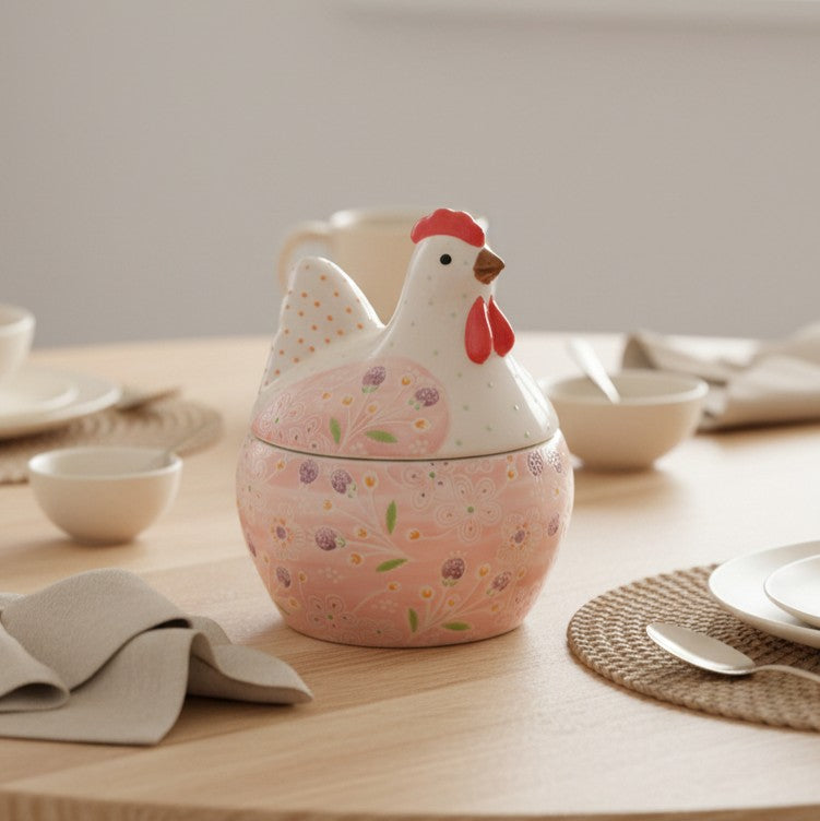 Floral Chicken Egg Holder