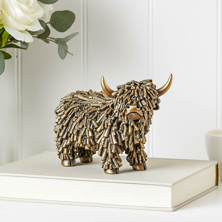 Rugged Gold Highland Cow