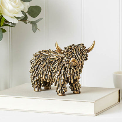 Rugged Gold Highland Cow
