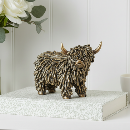 Rugged Gold Highland Cow