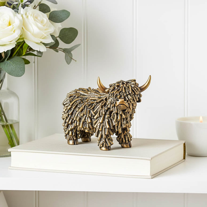 Rugged Gold Highland Cow