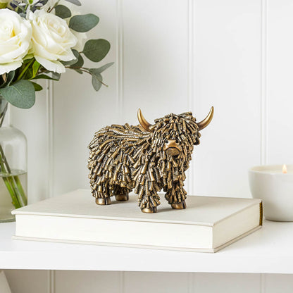 Rugged Gold Highland Cow