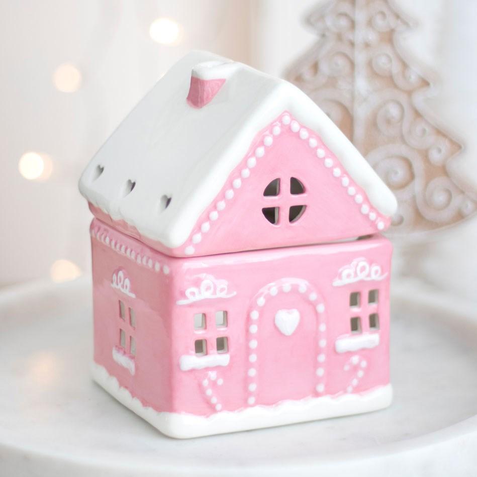 Pink Gingerbread House Oil &amp; Wax Warmer