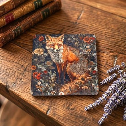 Fox Wildlife Tapestry Coaster