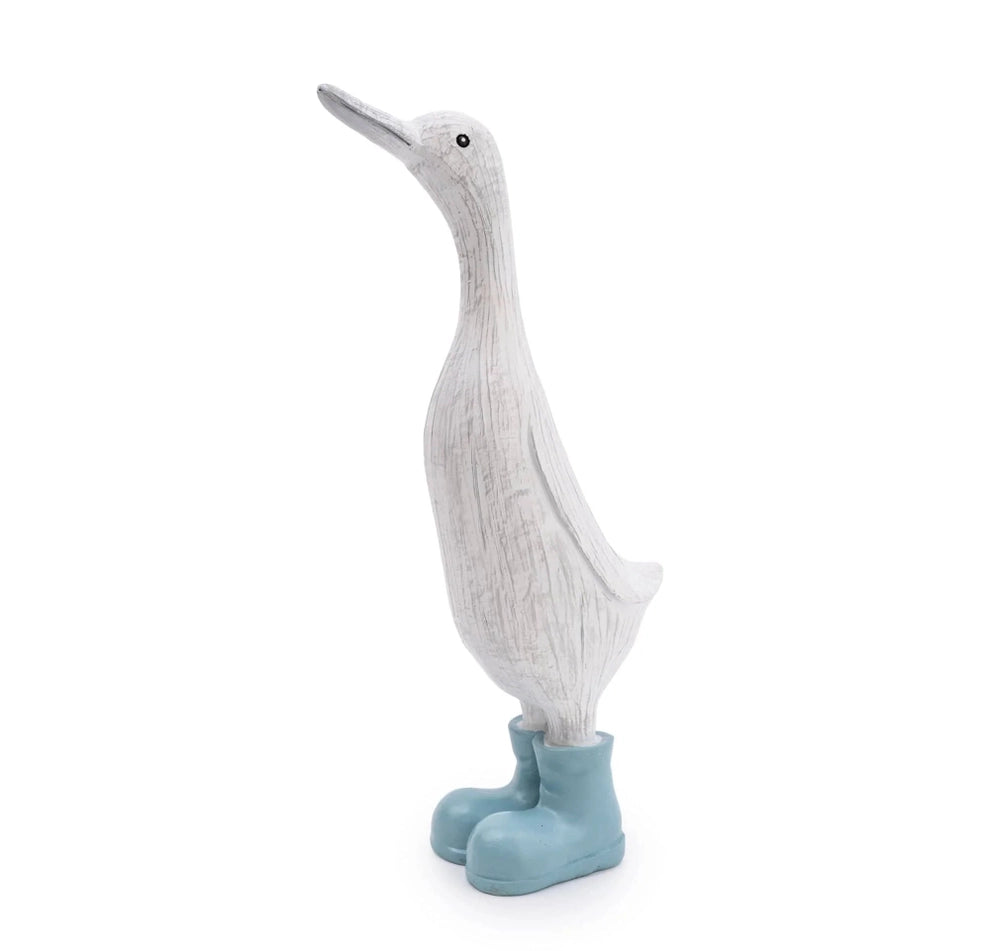 Large Duck in Light Blue Wellies